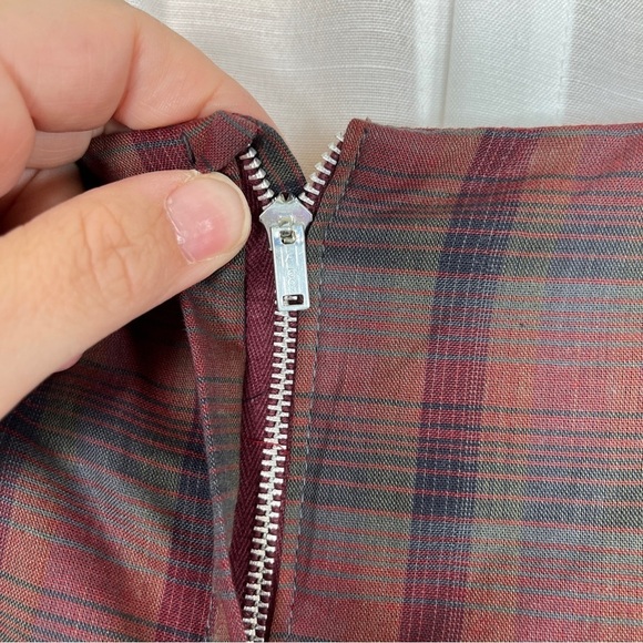 Vintage Dixie Deb 50s plaid fit n flare dress - Picture 4 of 9